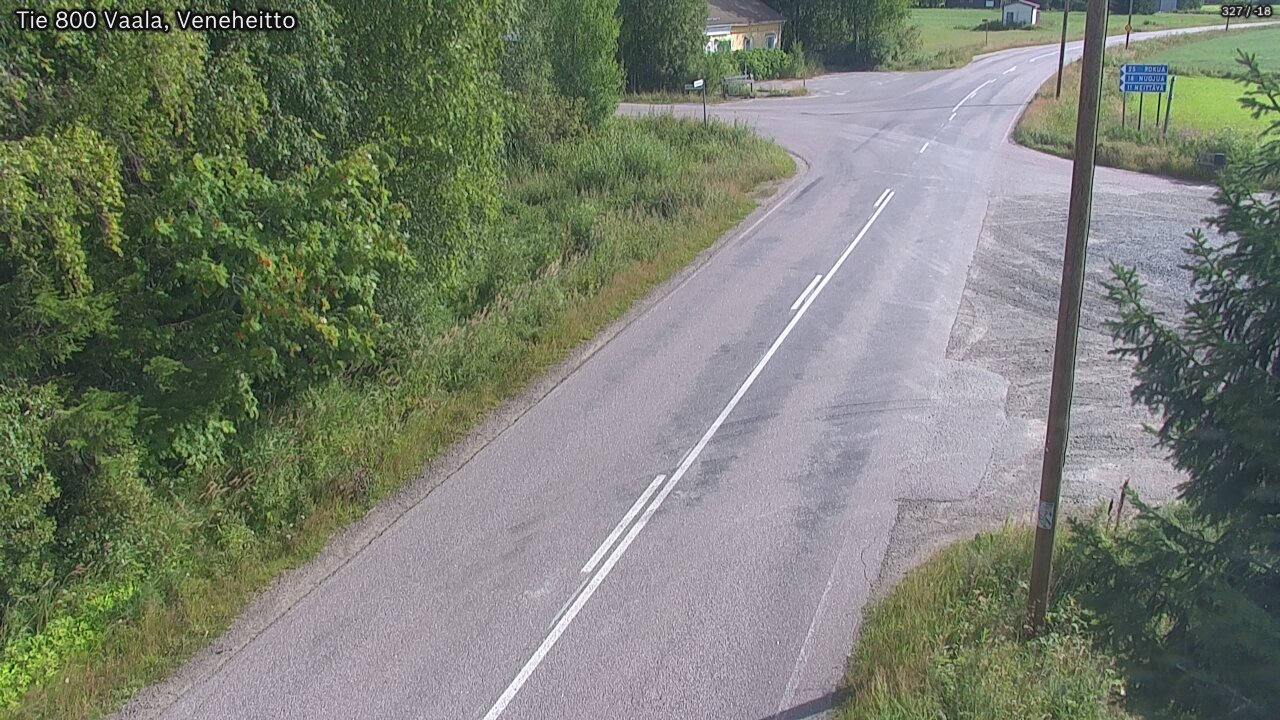 Weather Camera Image Väg 800 Vaala, Veneheitto, Vaala, Pohjois-Pohjanmaa