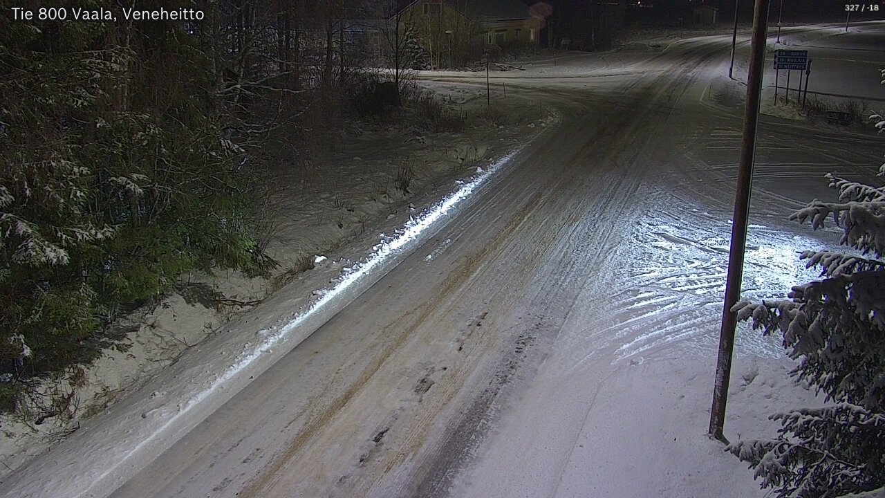Weather Camera Image Väg 800 Vaala, Veneheitto, Vaala, Pohjois-Pohjanmaa