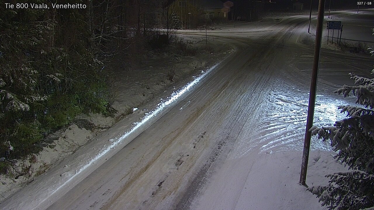 Weather Camera Image Väg 800 Vaala, Veneheitto, Vaala, Pohjois-Pohjanmaa