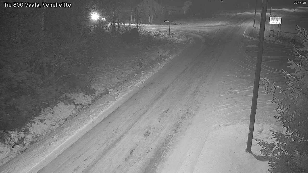 Weather Camera Image Väg 800 Vaala, Veneheitto, Vaala, Pohjois-Pohjanmaa