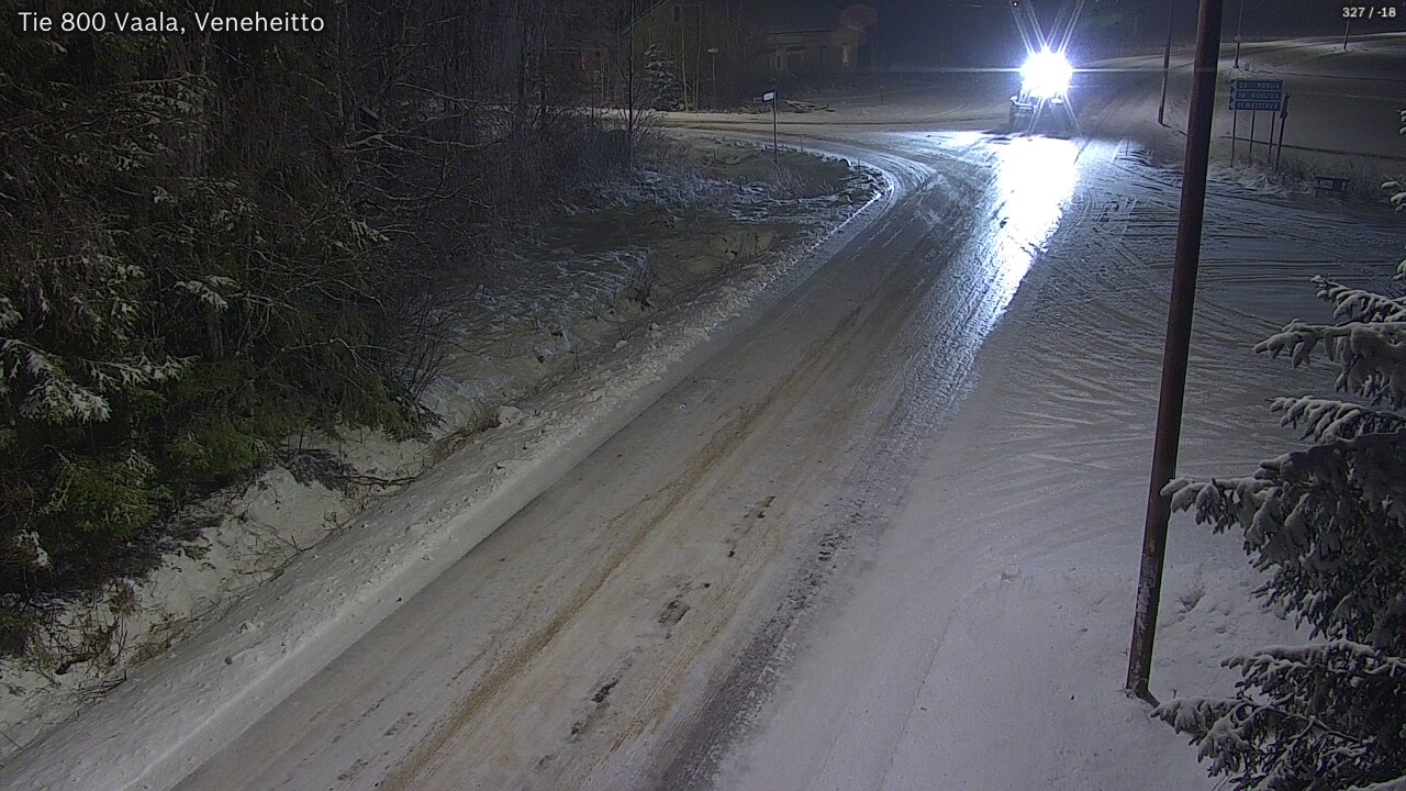 Weather Camera Image Väg 800 Vaala, Veneheitto, Vaala, Pohjois-Pohjanmaa