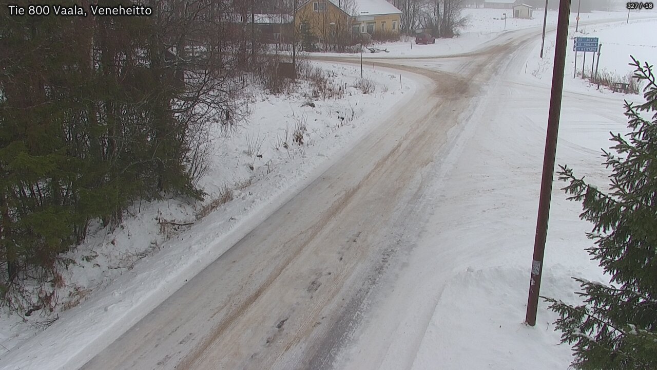 Weather Camera Image Väg 800 Vaala, Veneheitto, Vaala, Pohjois-Pohjanmaa