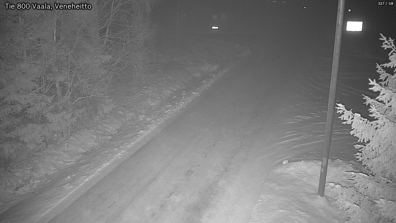 Weather Camera Image Väg 800 Vaala, Veneheitto, Vaala, Pohjois-Pohjanmaa