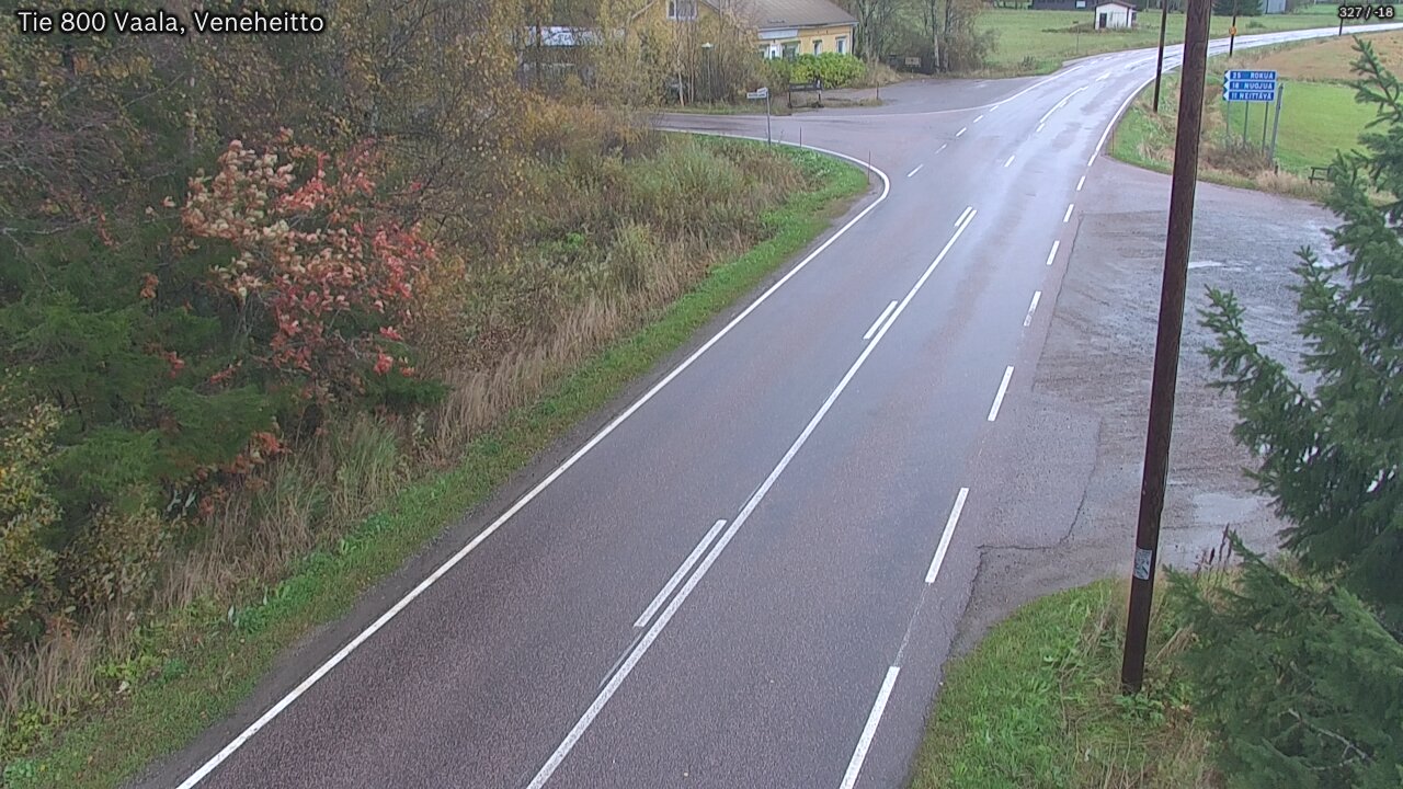 Weather Camera Image Road 800 Vaala, Veneheitto, Vaala, Pohjois-Pohjanmaa