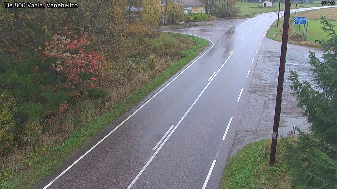 Weather Camera Image Road 800 Vaala, Veneheitto, Vaala, Pohjois-Pohjanmaa