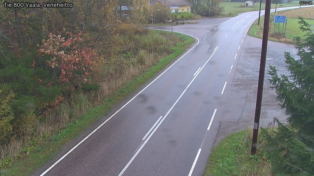 Weather Camera Image Road 800 Vaala, Veneheitto, Vaala, Pohjois-Pohjanmaa