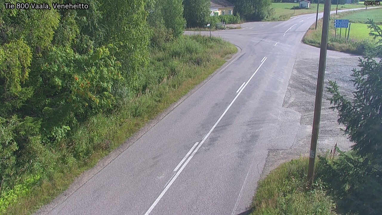 Weather Camera Image Väg 800 Vaala, Veneheitto, Vaala, Pohjois-Pohjanmaa