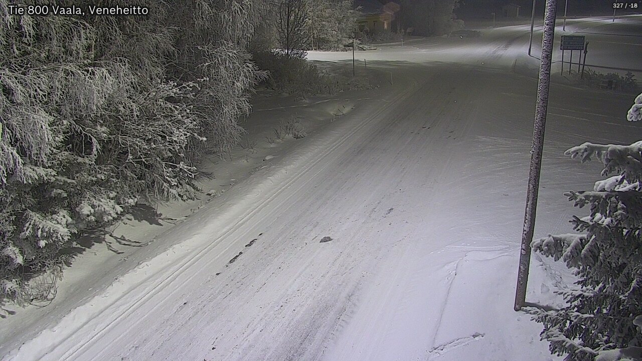 Kelikamerat Kuva Tie 800 Vaala, Veneheitto, Vaala, Pohjois-Pohjanmaa