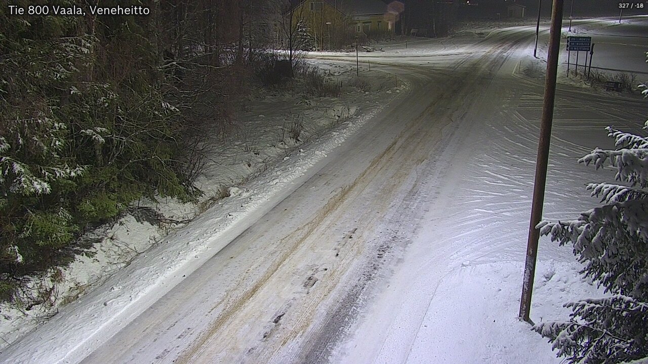 Weather Camera Image Väg 800 Vaala, Veneheitto, Vaala, Pohjois-Pohjanmaa