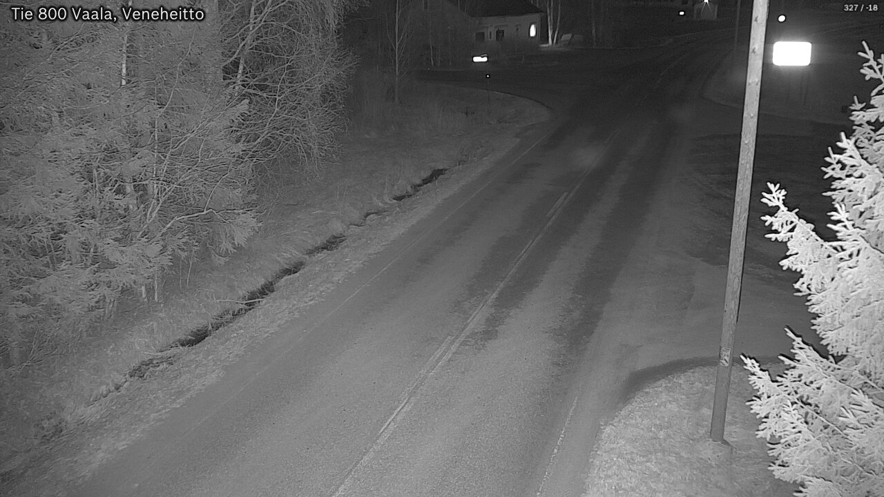 Weather Camera Image Väg 800 Vaala, Veneheitto, Vaala, Pohjois-Pohjanmaa