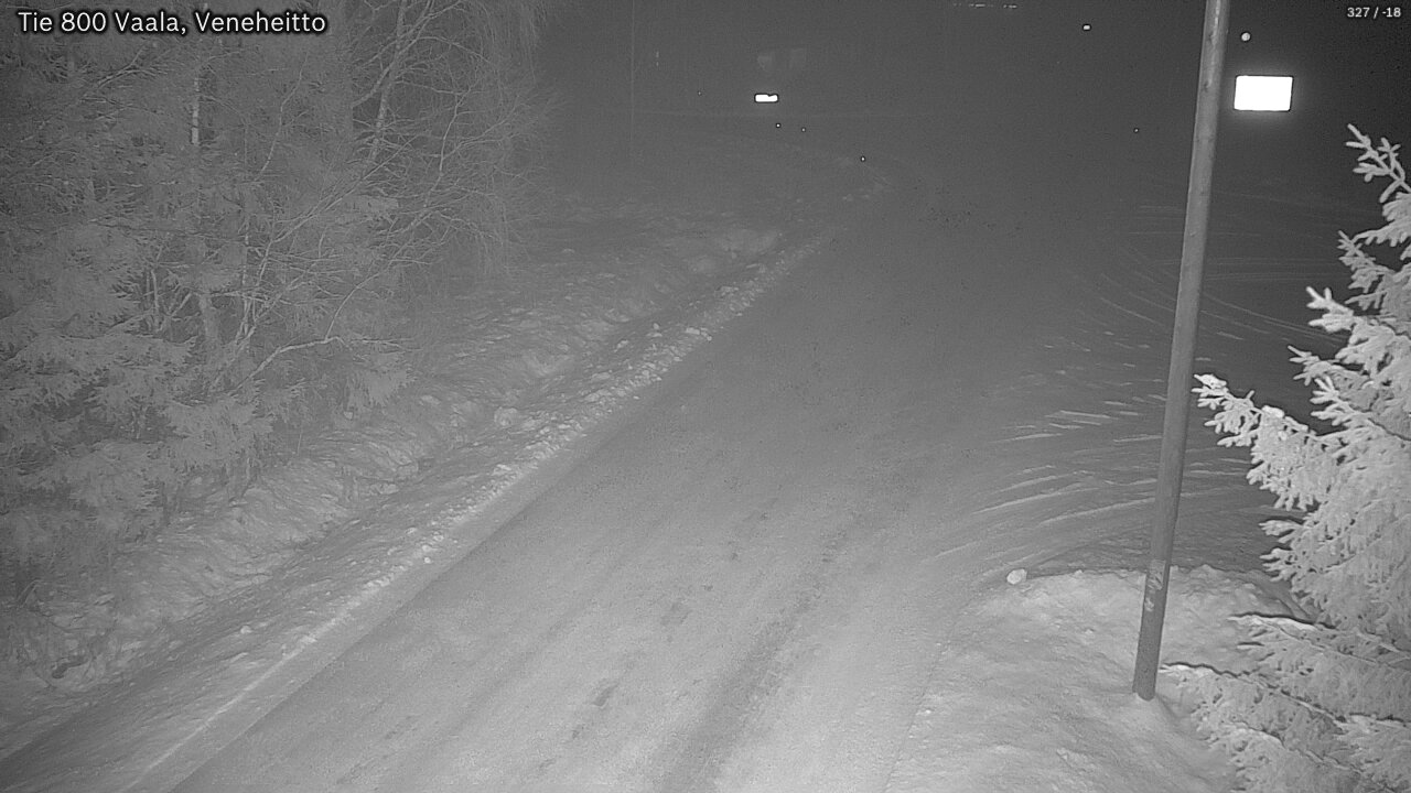 Weather Camera Image Väg 800 Vaala, Veneheitto, Vaala, Pohjois-Pohjanmaa