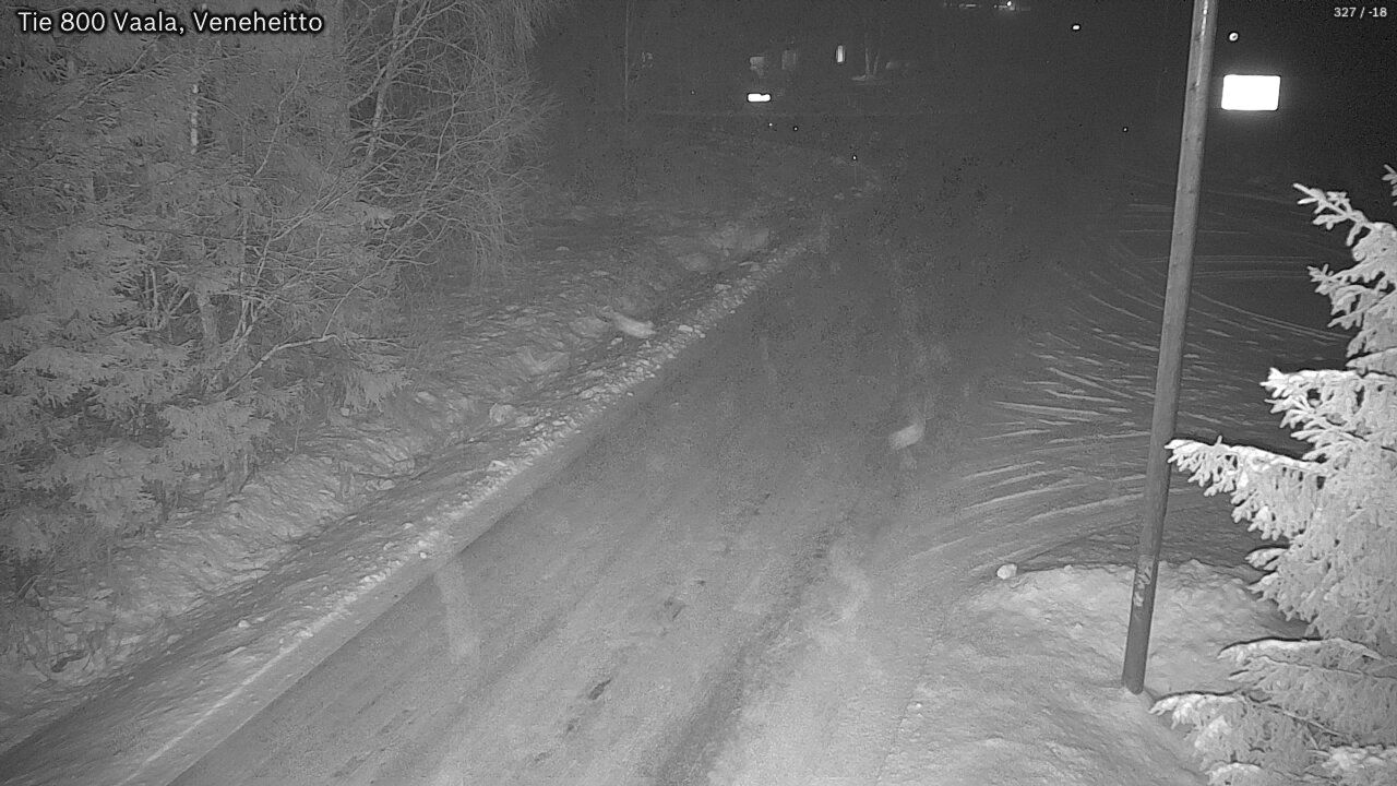 Weather Camera Image Väg 800 Vaala, Veneheitto, Vaala, Pohjois-Pohjanmaa