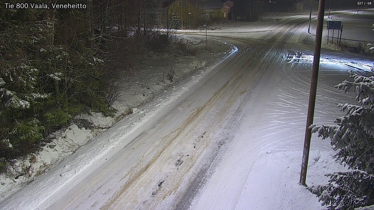 Weather Camera Image Väg 800 Vaala, Veneheitto, Vaala, Pohjois-Pohjanmaa