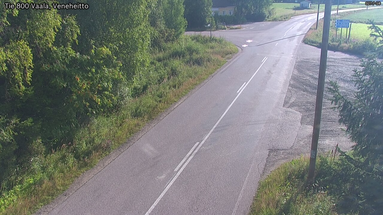 Weather Camera Image Väg 800 Vaala, Veneheitto, Vaala, Pohjois-Pohjanmaa