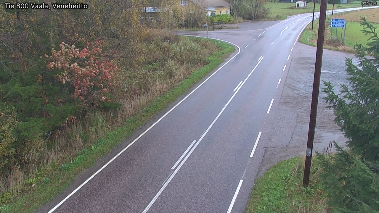 Weather Camera Image Road 800 Vaala, Veneheitto, Vaala, Pohjois-Pohjanmaa