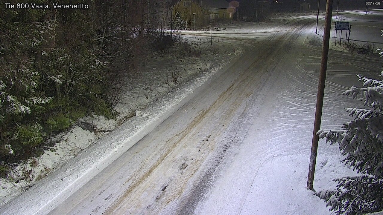 Weather Camera Image Väg 800 Vaala, Veneheitto, Vaala, Pohjois-Pohjanmaa