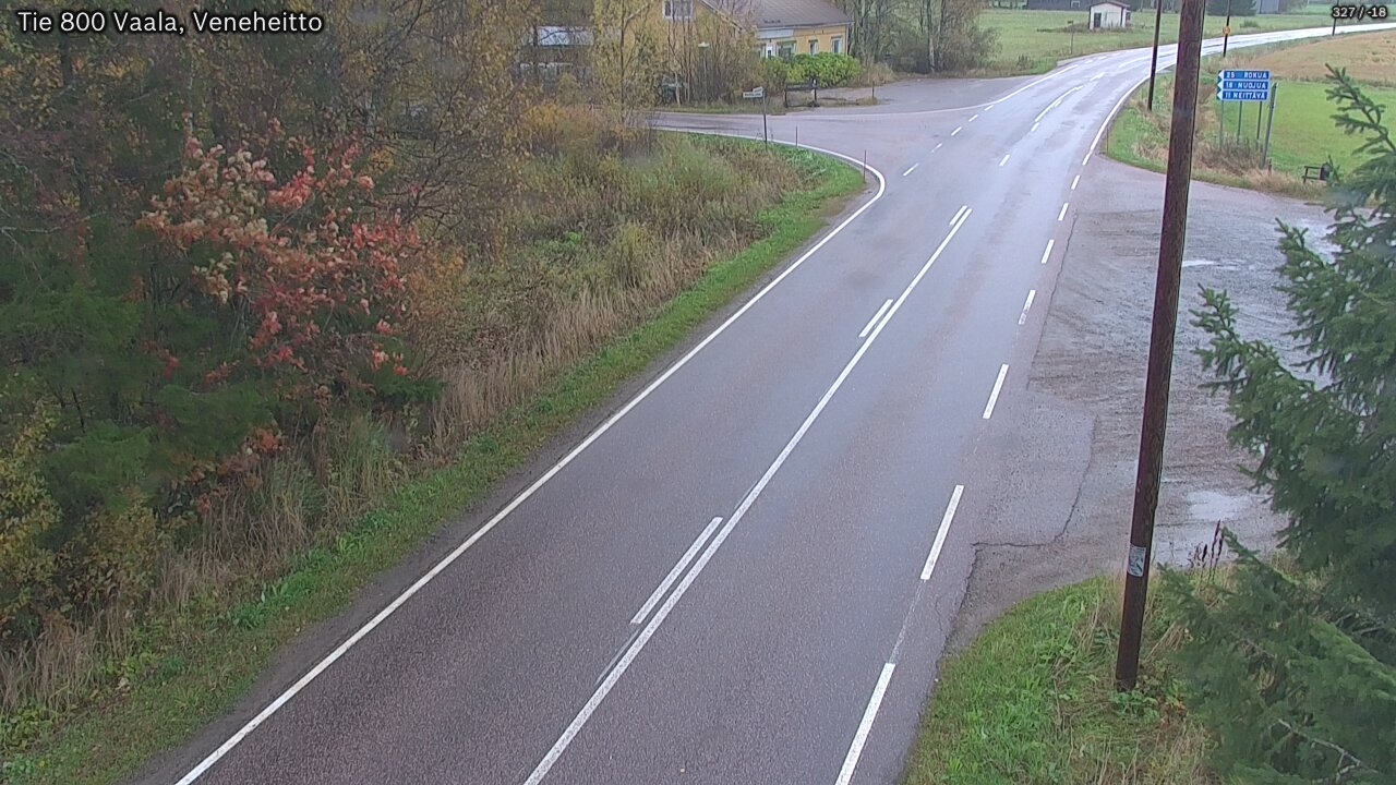 Weather Camera Image Road 800 Vaala, Veneheitto, Vaala, Pohjois-Pohjanmaa