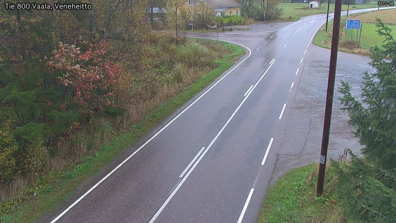 Weather Camera Image Road 800 Vaala, Veneheitto, Vaala, Pohjois-Pohjanmaa