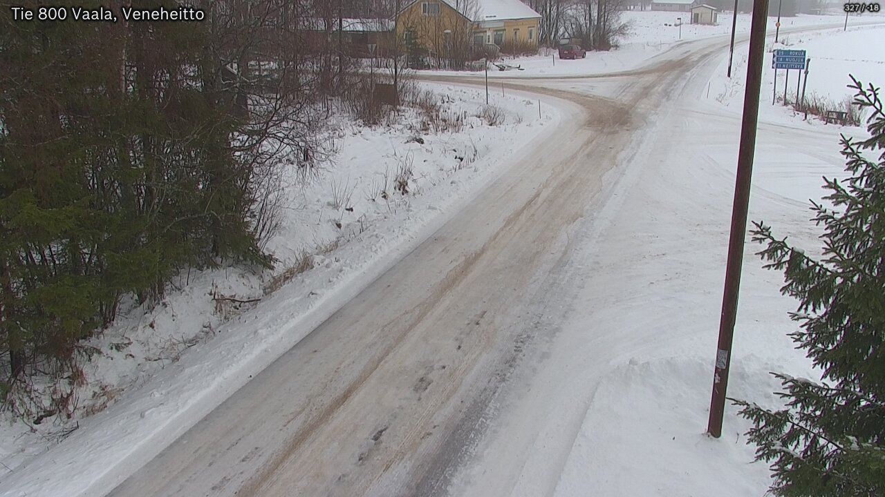 Weather Camera Image Väg 800 Vaala, Veneheitto, Vaala, Pohjois-Pohjanmaa