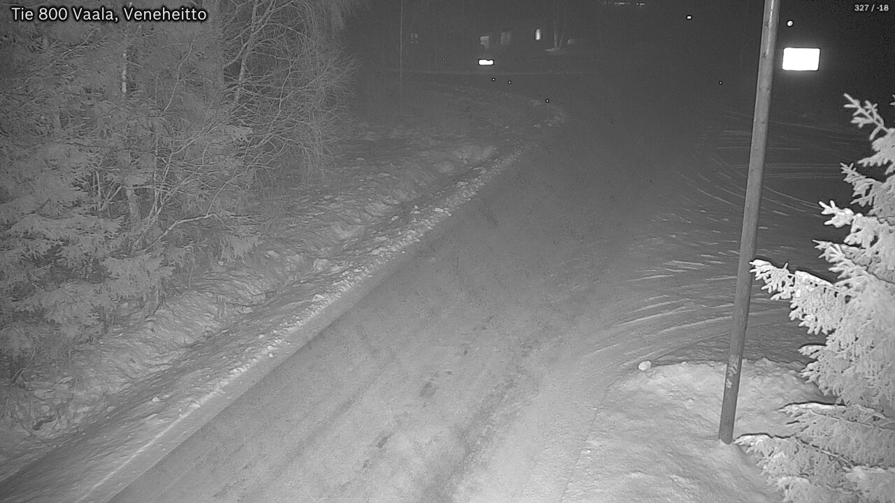 Weather Camera Image Väg 800 Vaala, Veneheitto, Vaala, Pohjois-Pohjanmaa