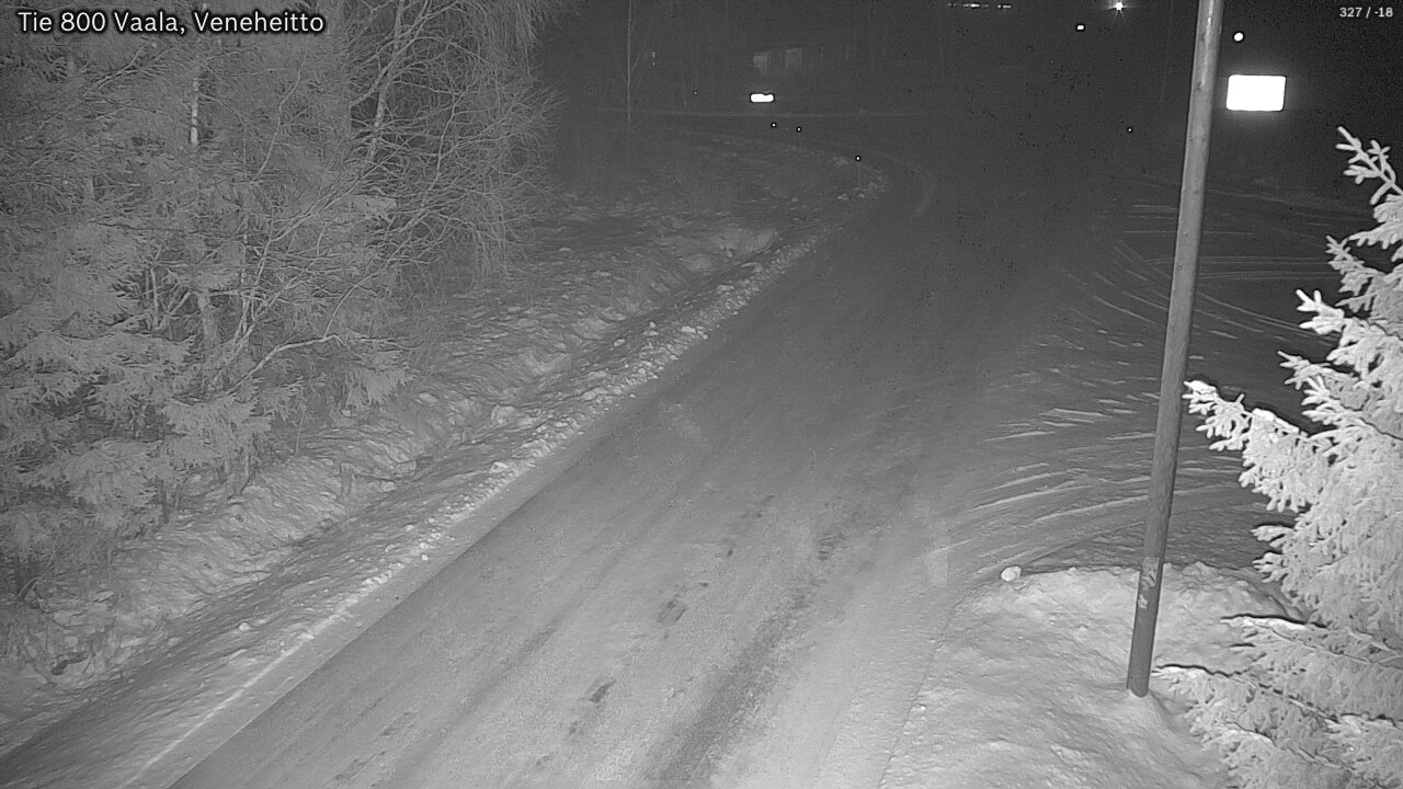 Weather Camera Image Väg 800 Vaala, Veneheitto, Vaala, Pohjois-Pohjanmaa