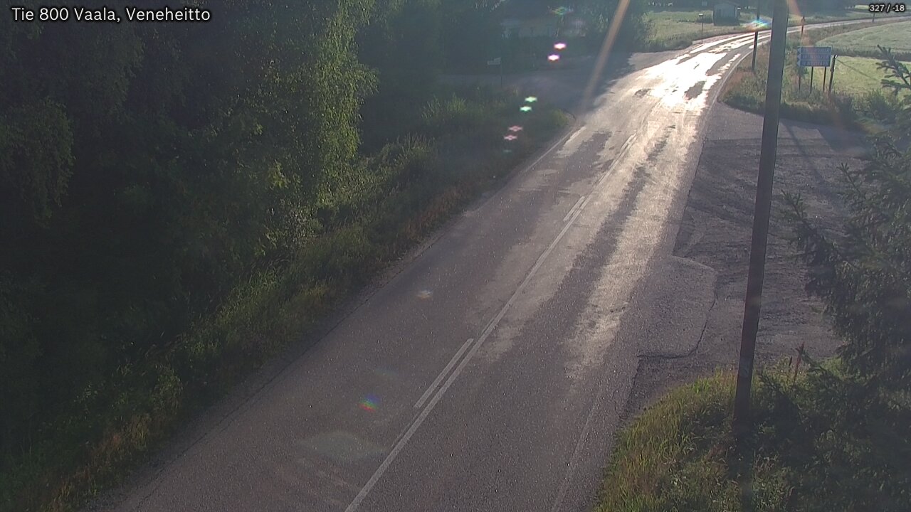 Weather Camera Image Väg 800 Vaala, Veneheitto, Vaala, Pohjois-Pohjanmaa