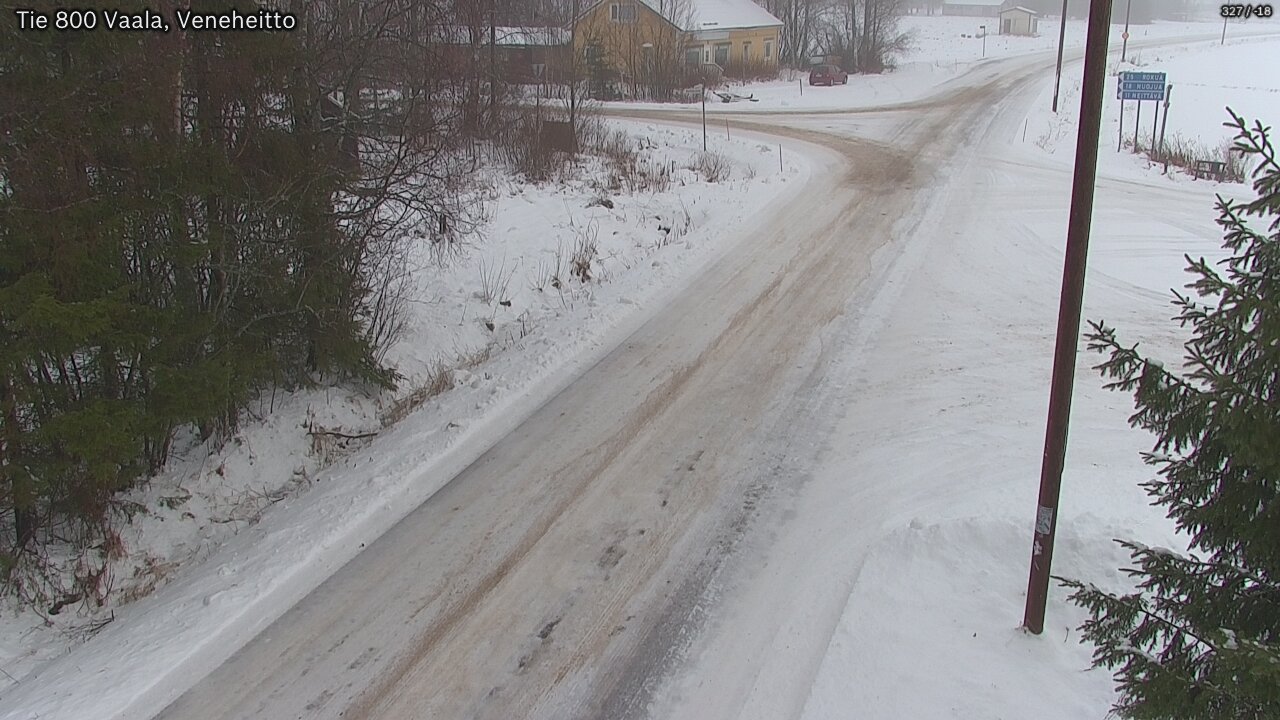 Weather Camera Image Väg 800 Vaala, Veneheitto, Vaala, Pohjois-Pohjanmaa