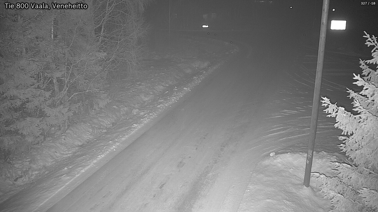 Weather Camera Image Väg 800 Vaala, Veneheitto, Vaala, Pohjois-Pohjanmaa