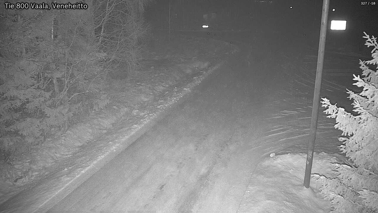 Weather Camera Image Väg 800 Vaala, Veneheitto, Vaala, Pohjois-Pohjanmaa