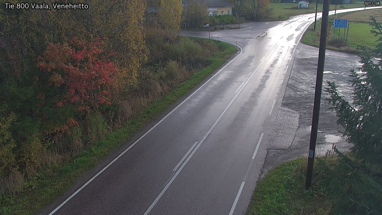 Weather Camera Image Road 800 Vaala, Veneheitto, Vaala, Pohjois-Pohjanmaa