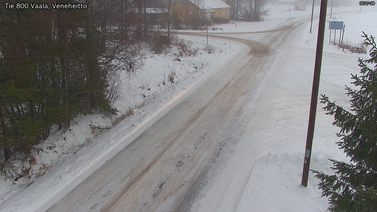 Weather Camera Image Väg 800 Vaala, Veneheitto, Vaala, Pohjois-Pohjanmaa