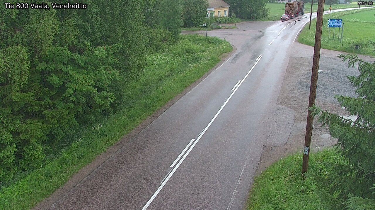 Kelikamerat Kuva Tie 800 Vaala, Veneheitto, Vaala, Pohjois-Pohjanmaa
