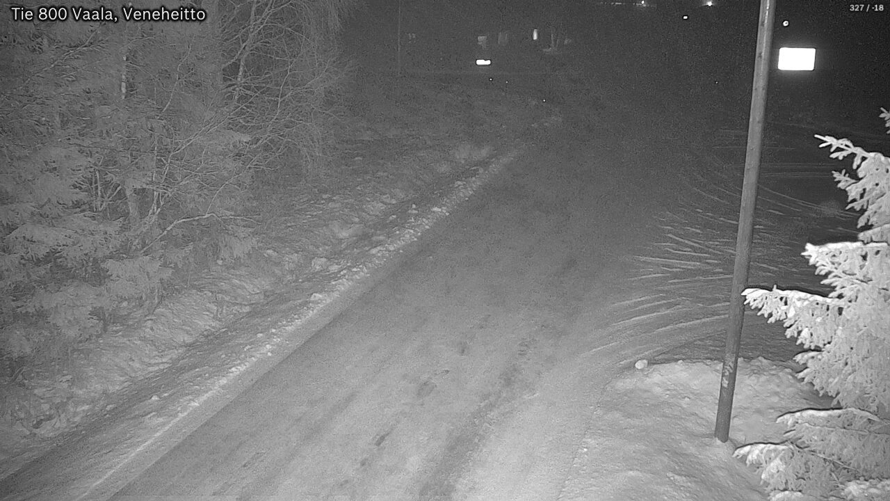 Weather Camera Image Väg 800 Vaala, Veneheitto, Vaala, Pohjois-Pohjanmaa