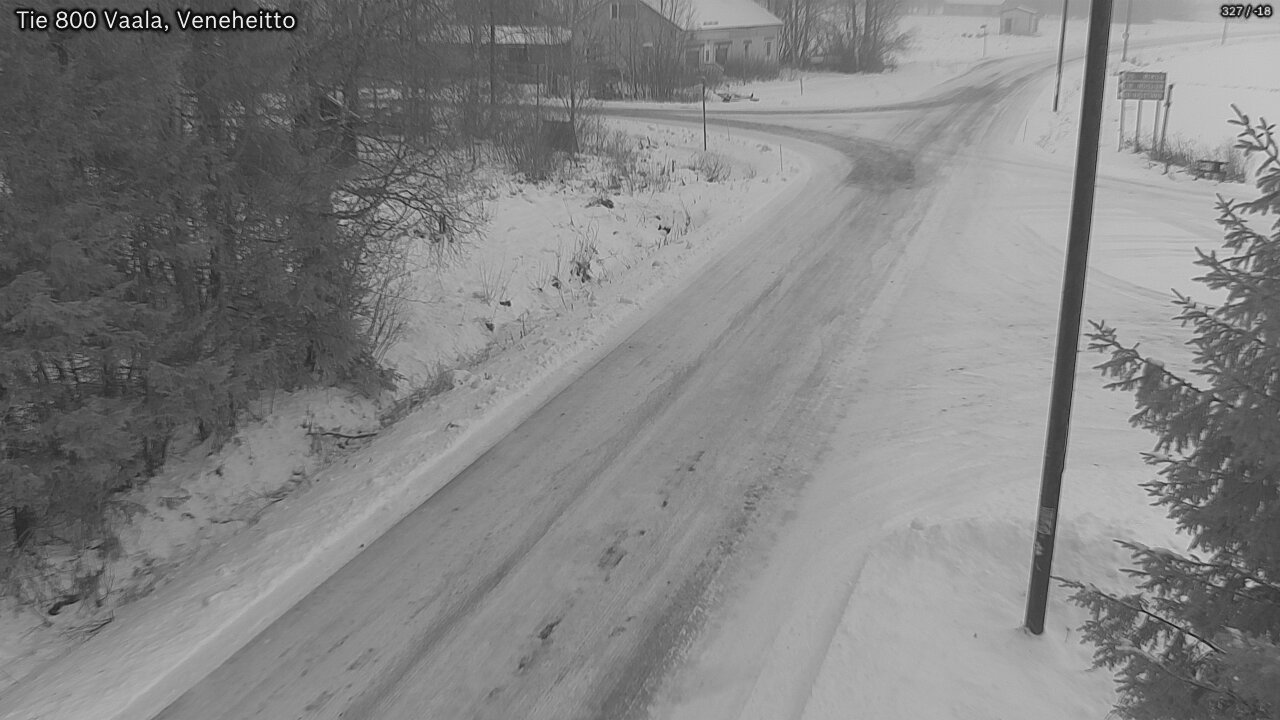 Weather Camera Image Väg 800 Vaala, Veneheitto, Vaala, Pohjois-Pohjanmaa