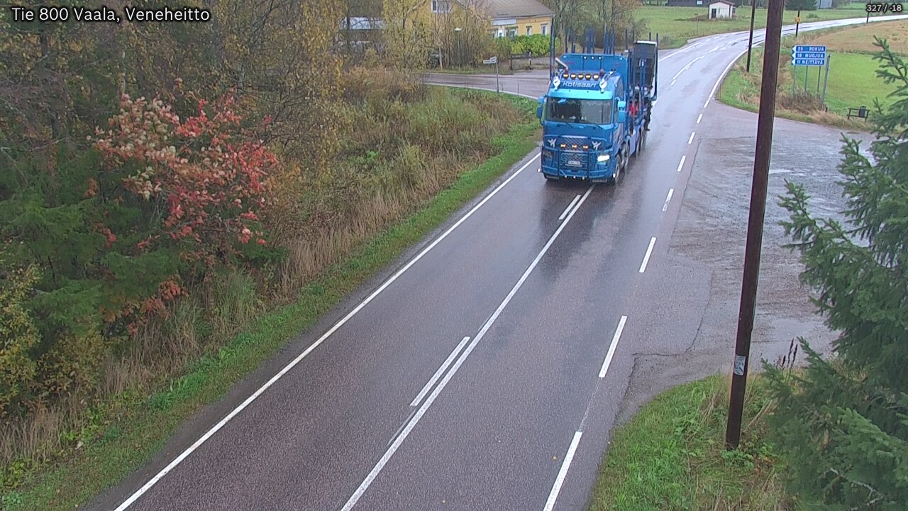 Weather Camera Image Road 800 Vaala, Veneheitto, Vaala, Pohjois-Pohjanmaa