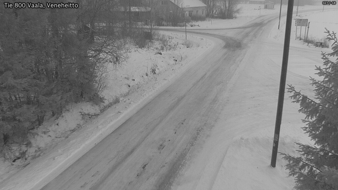 Weather Camera Image Väg 800 Vaala, Veneheitto, Vaala, Pohjois-Pohjanmaa
