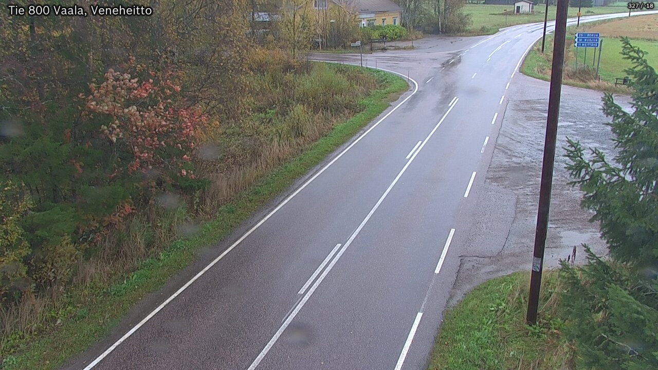 Weather Camera Image Road 800 Vaala, Veneheitto, Vaala, Pohjois-Pohjanmaa