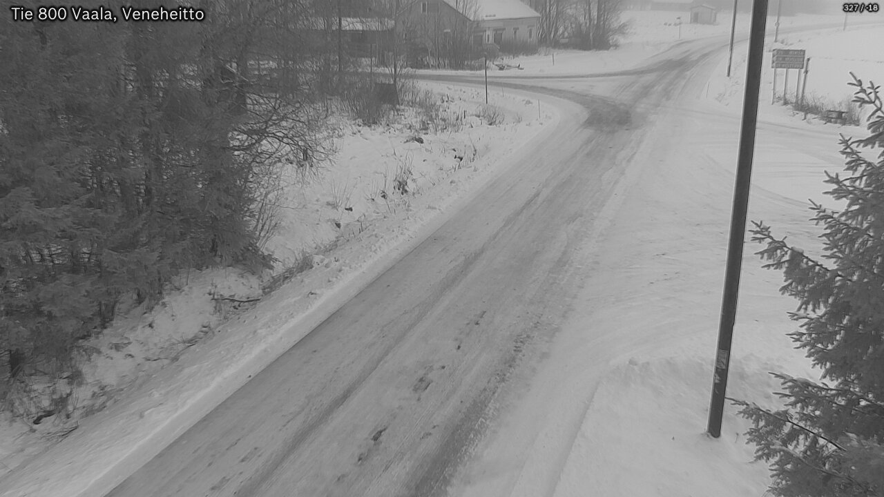 Weather Camera Image Väg 800 Vaala, Veneheitto, Vaala, Pohjois-Pohjanmaa