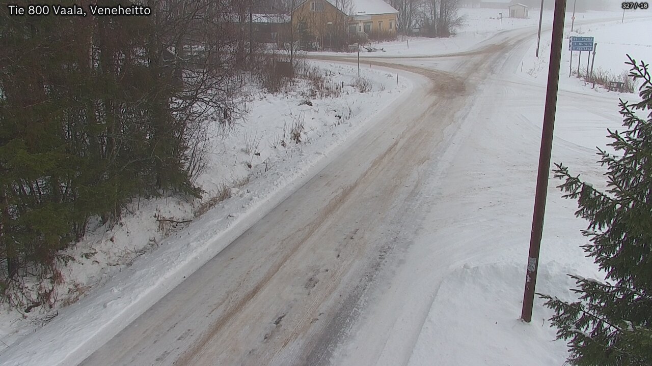 Weather Camera Image Väg 800 Vaala, Veneheitto, Vaala, Pohjois-Pohjanmaa