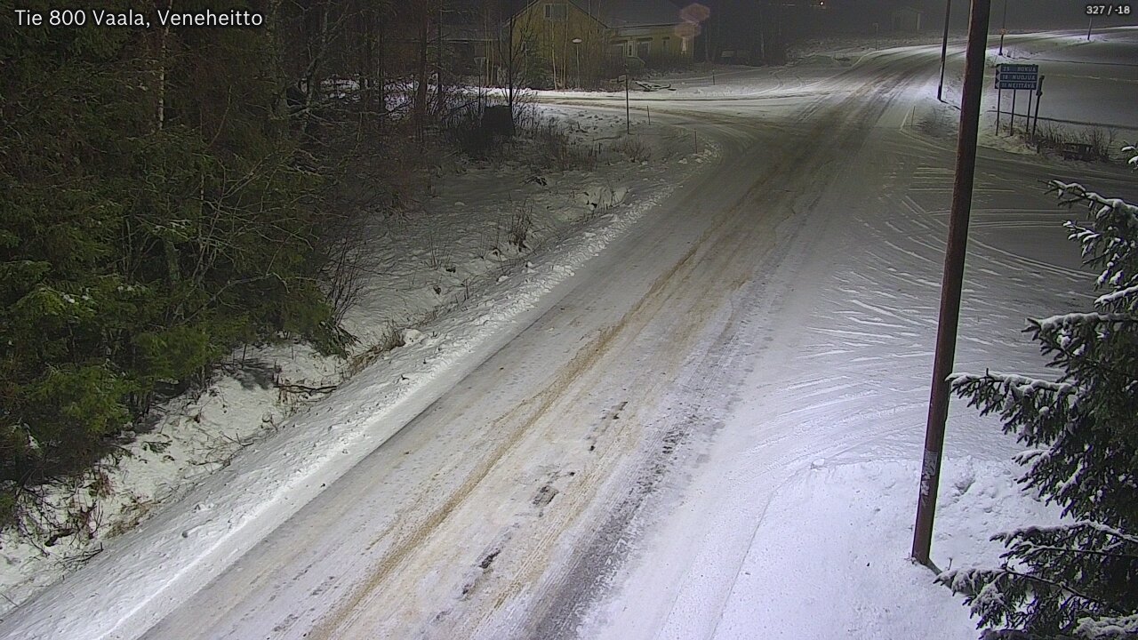 Weather Camera Image Väg 800 Vaala, Veneheitto, Vaala, Pohjois-Pohjanmaa