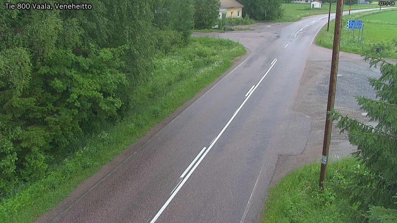 Weather Camera Image Väg 800 Vaala, Veneheitto, Vaala, Pohjois-Pohjanmaa