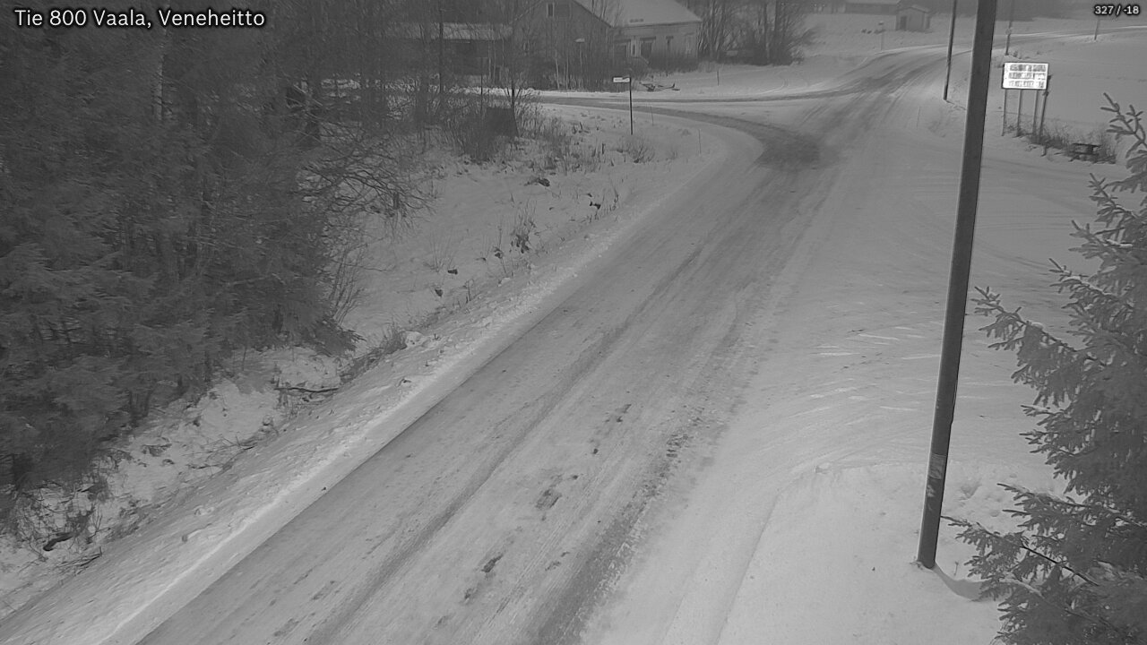 Weather Camera Image Väg 800 Vaala, Veneheitto, Vaala, Pohjois-Pohjanmaa
