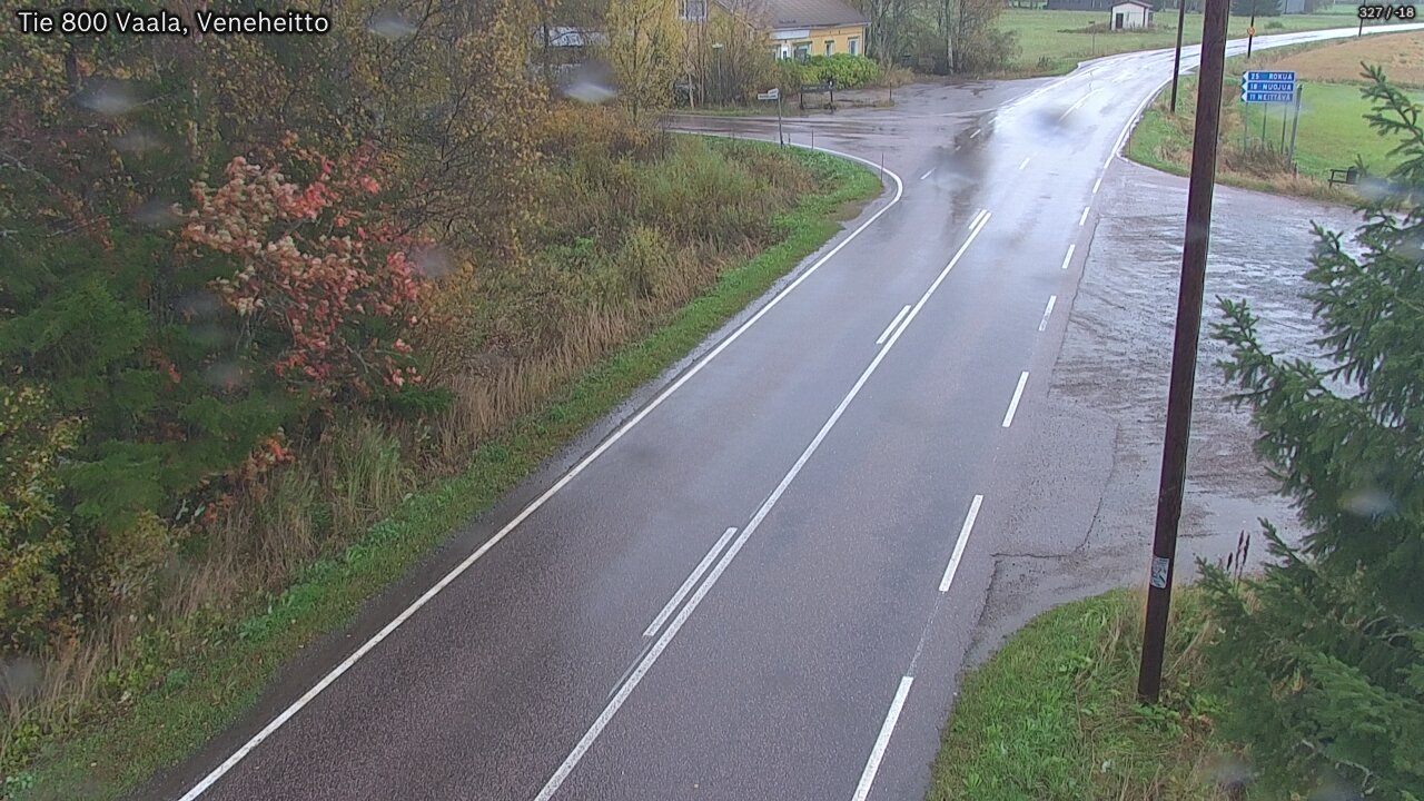 Weather Camera Image Road 800 Vaala, Veneheitto, Vaala, Pohjois-Pohjanmaa