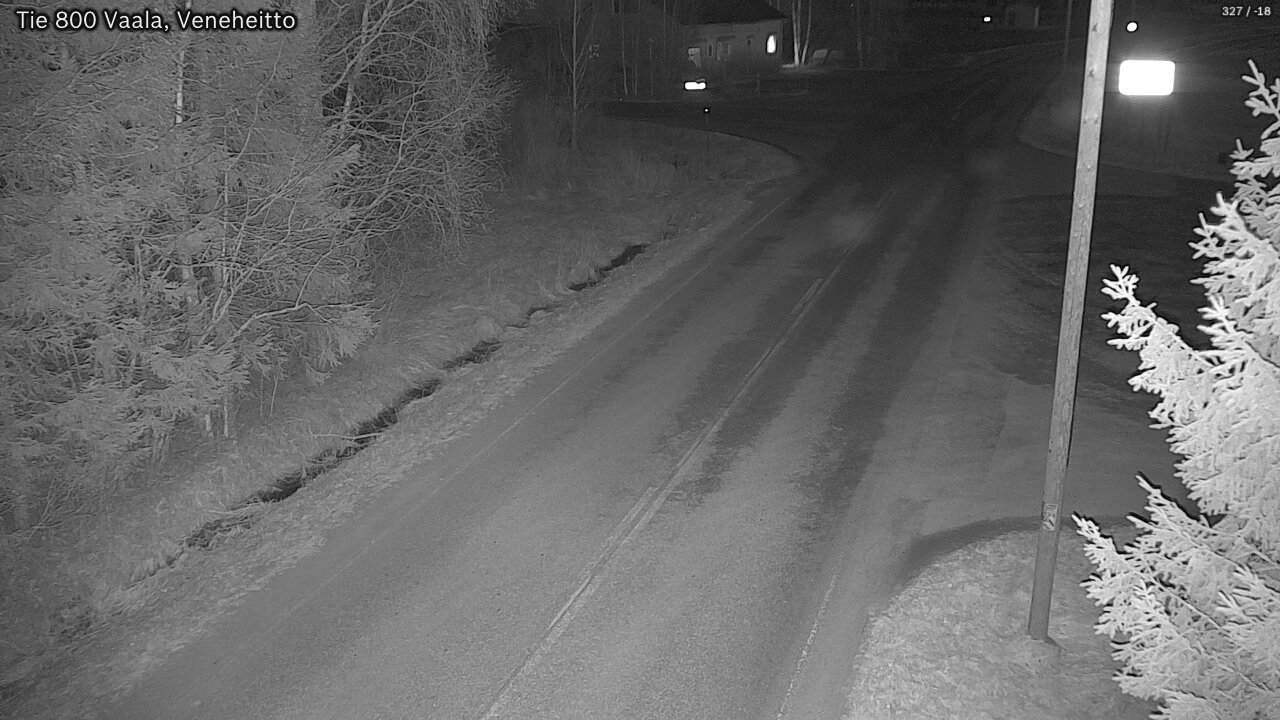 Weather Camera Image Väg 800 Vaala, Veneheitto, Vaala, Pohjois-Pohjanmaa