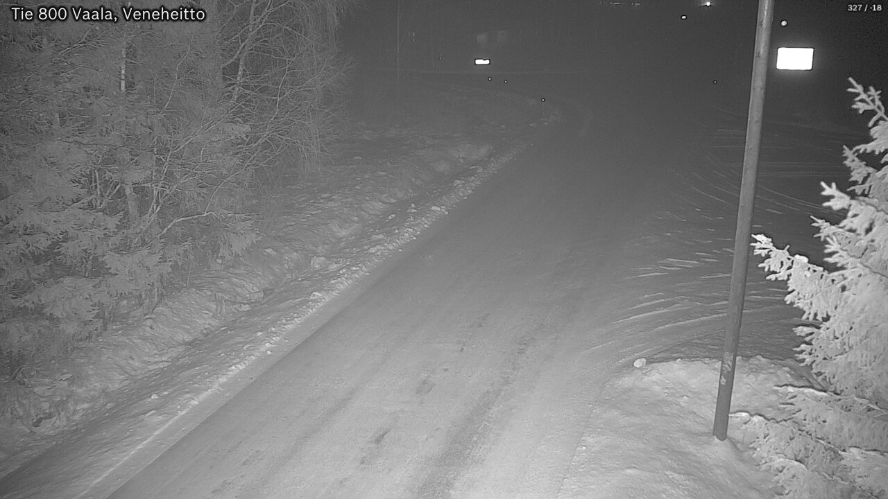 Weather Camera Image Väg 800 Vaala, Veneheitto, Vaala, Pohjois-Pohjanmaa