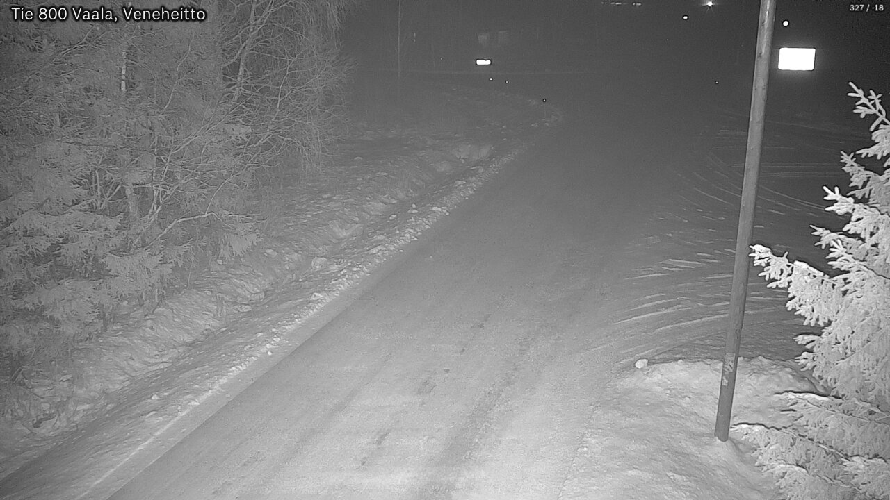 Weather Camera Image Väg 800 Vaala, Veneheitto, Vaala, Pohjois-Pohjanmaa