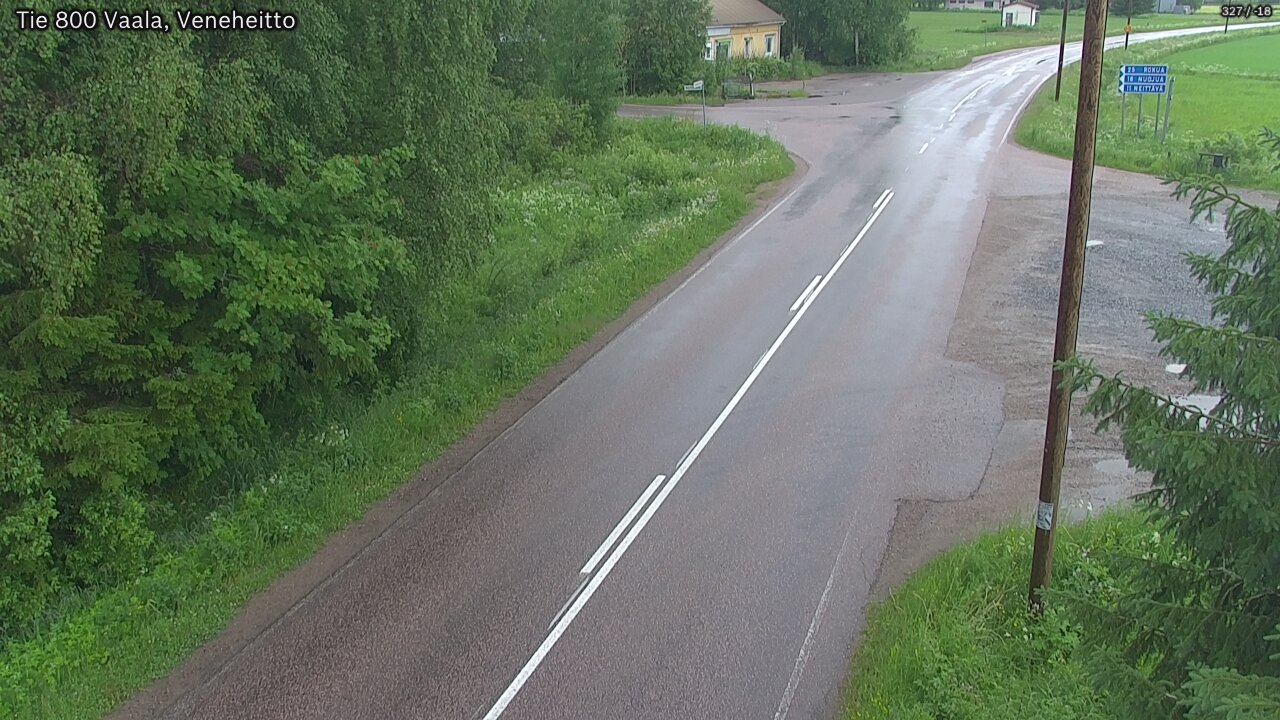 Weather Camera Image Väg 800 Vaala, Veneheitto, Vaala, Pohjois-Pohjanmaa