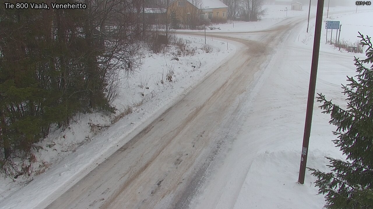 Weather Camera Image Väg 800 Vaala, Veneheitto, Vaala, Pohjois-Pohjanmaa