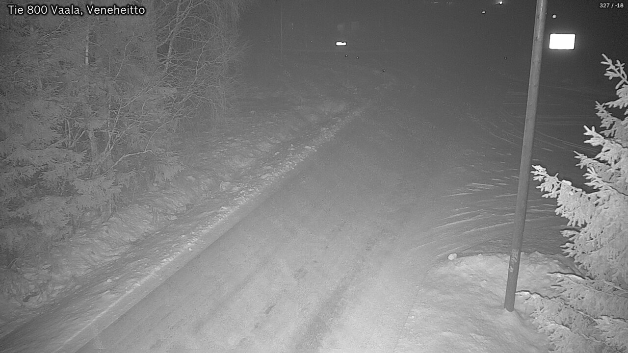 Weather Camera Image Väg 800 Vaala, Veneheitto, Vaala, Pohjois-Pohjanmaa
