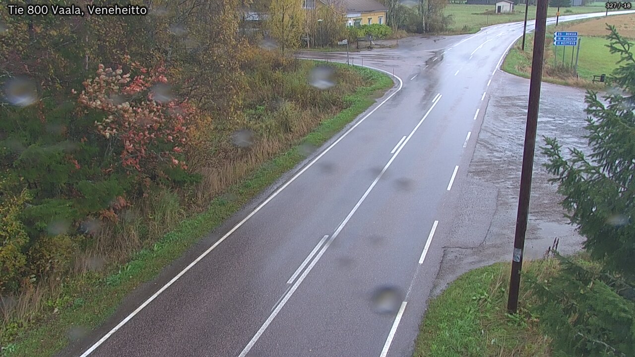 Weather Camera Image Road 800 Vaala, Veneheitto, Vaala, Pohjois-Pohjanmaa